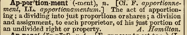 snapshot image of APPORTIONMENT. (1898)