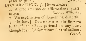 snapshot image of DECLARATION. (1756)