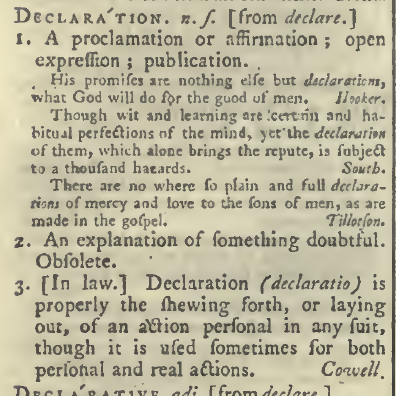 snapshot image of DECLARATION. (17585)