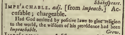 snapshot image of IMPEACHABLE.  (1785)
