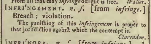 snapshot image of INFRINGEMENT.  (1785)