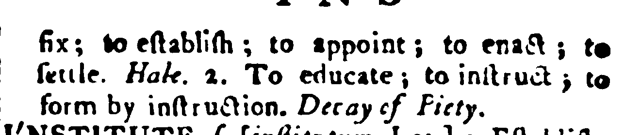 snapshot image of To INSTITUTE.   (1768)