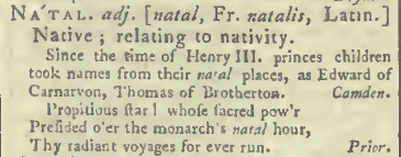 snapshot image of NATAL.  (1785)