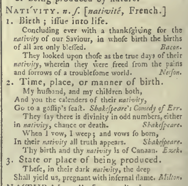 snapshot image of NATIVITY.  (1785)