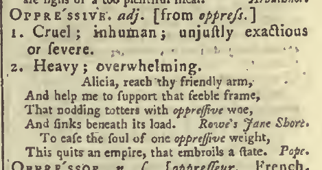 snapshot image of OPPRESSIVE. – (1785)