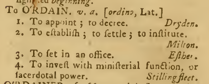 snapshot image of To ORDAIN.  (1756)