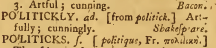 snapshot image of POLITICKLY.  (1756)