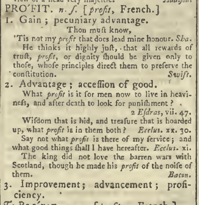 snapshot image of PROFIT.  (1785)