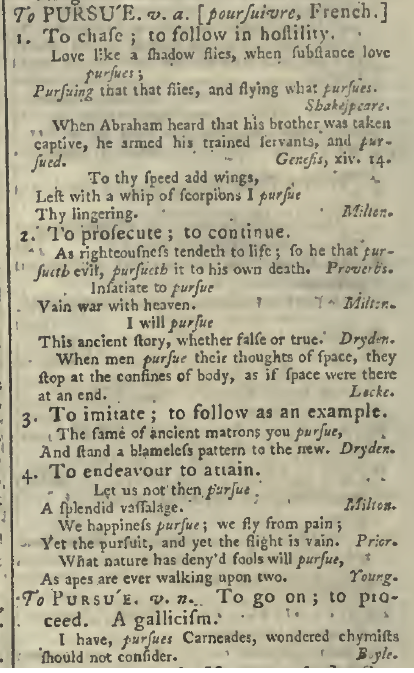 snapshot image of To PURSUE.  (1785)