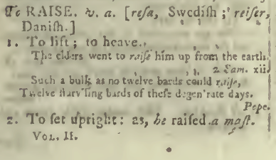 snapshot image of To RAISE.  (1785) 1 of 3