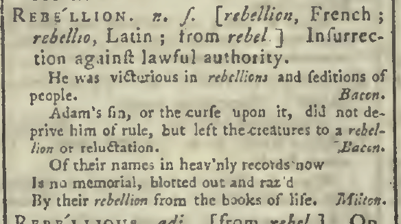 snapshot image of REBELLION.  (1785)