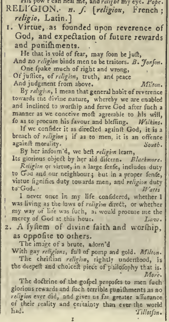 snapshot image of RELIGION.  (1785)