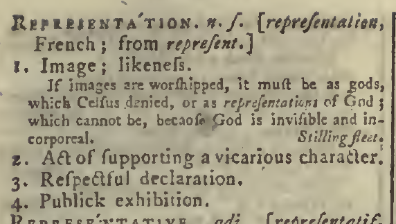 snapshot image of REPRESENTATION.  (1785)