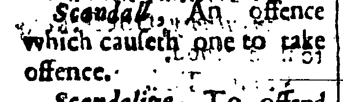snapshot image of SCANDALL.  (1647)