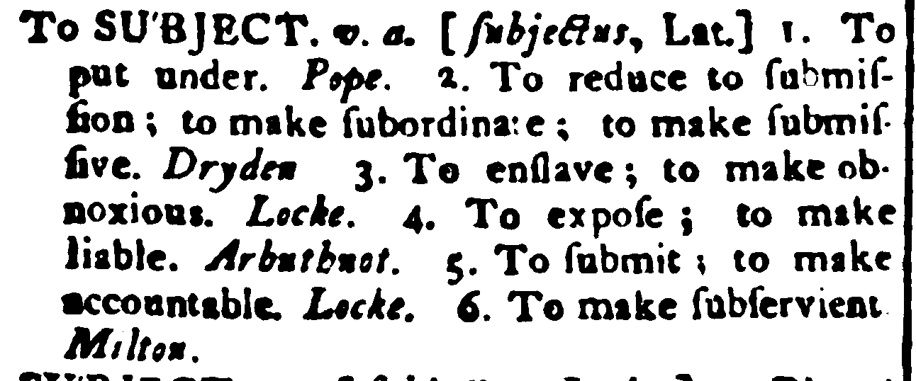 snapshot image of To SUBJECT   (1768)