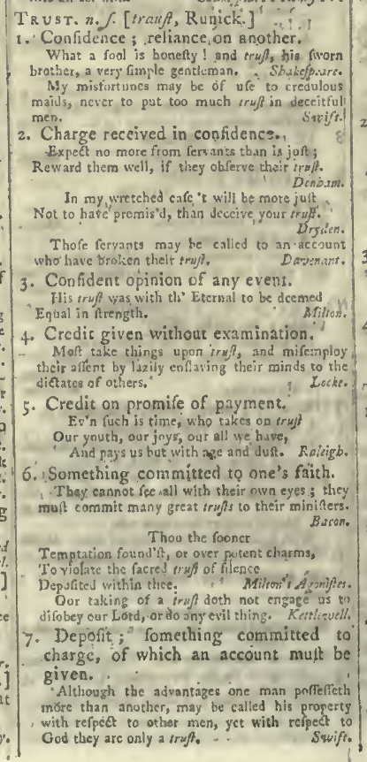 snapshot image of TRUST.  (1785) 1 of 2