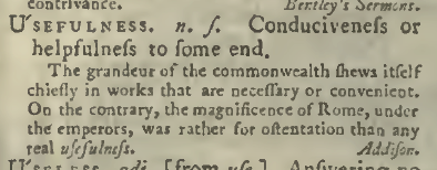 snapshot image of USEFULNESS.  (1785)