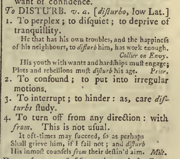 snapshot image of To DISTURB (1785)
