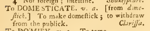 snapshot image of TO DOMESTICATE (1756)