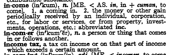 snapshot image of INCOME & INCOME TAX (1960)