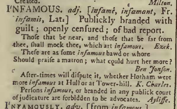 snapshot image of INFAMOUS (1785)