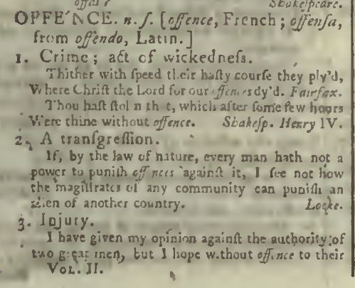 snapshot image of OFFENCE (1785) 1 of 2