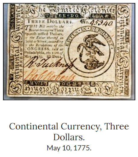 snapshot image of CONTINENTAL $3 BILL (1775)