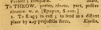 snapshot image of To THROW (1756) 1 of 2