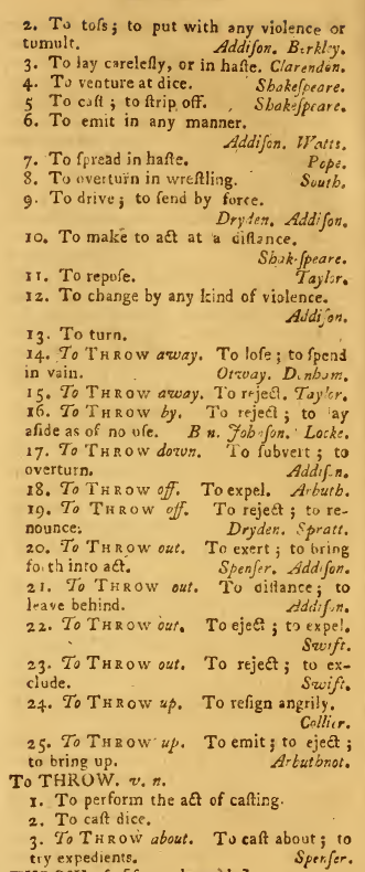 snapshot image of To THROW (1756) 2 of 2