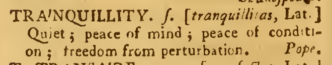 snapshot image of TRANQUILLITY[sic].  (1756)